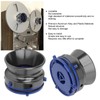 1 Pair NAB Hub Adapters Polished Aluminum Alloy Universal Loading