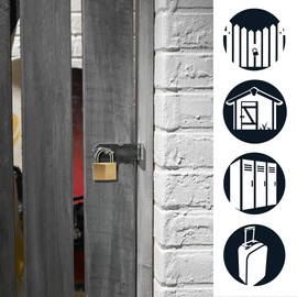 Master Lock 4150 Key Padlock with Brass Body, Gold, 6,8 x 5 x 1,4 cm