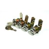 4/Pk 5/8" Double Bitted Cam Lock with 6-Disc Tumbler, Keyed