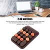 2.4GHz Wireless Numeric Keypad 18 Keys Retro Color Round Keycaps