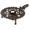 Esschert Design Cast Iron Tealight Warmer ,Brown,21.6 x 14.4 x