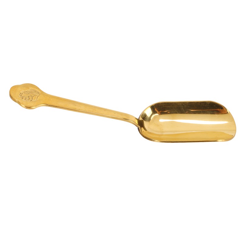 Brass Tea Spoons Long Handle Thicken Toads Pattern Rust Resistant