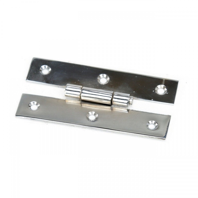 Renovators Supply Manufacturing H Cabinet Hinges 3.5 in. Chrome Finish