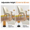 kclkda 8PCS Adjustable Furniture Feet, M8x50 mm Adjustable Non-Slip Leveling