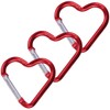KON Carabiner Heart Shaped Cute Keychain Hook Aluminum Multi-functional Carabiner