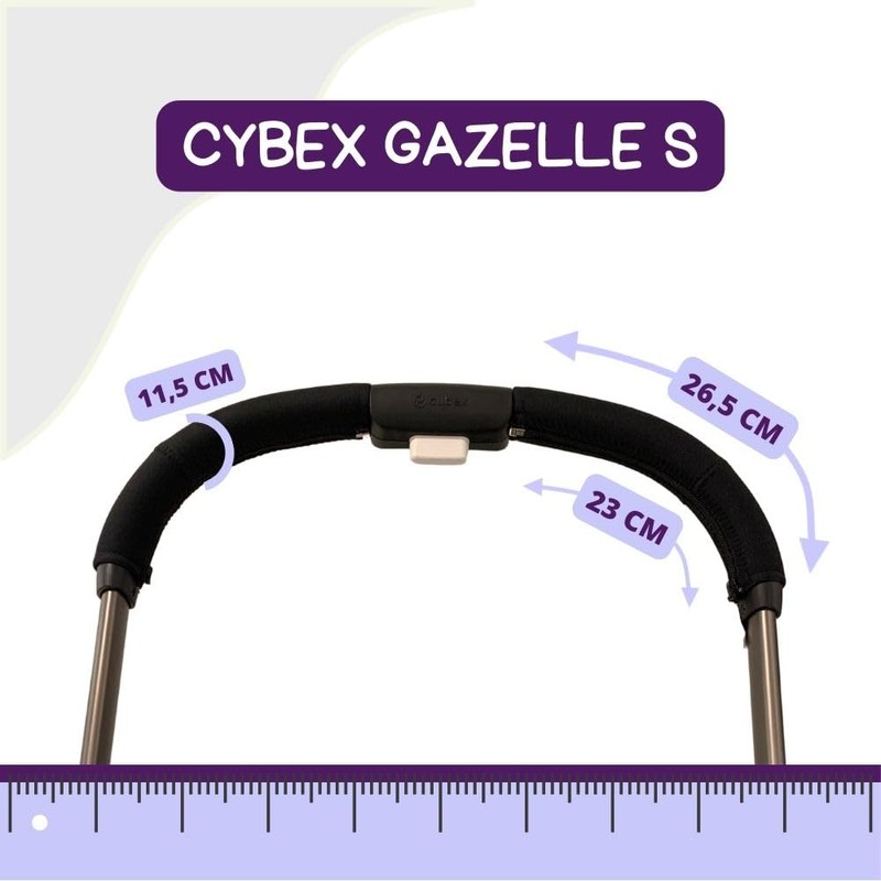 PROTEC TIF | Neoprene Handlebar Covers Compatible with CYBEX Gazelle