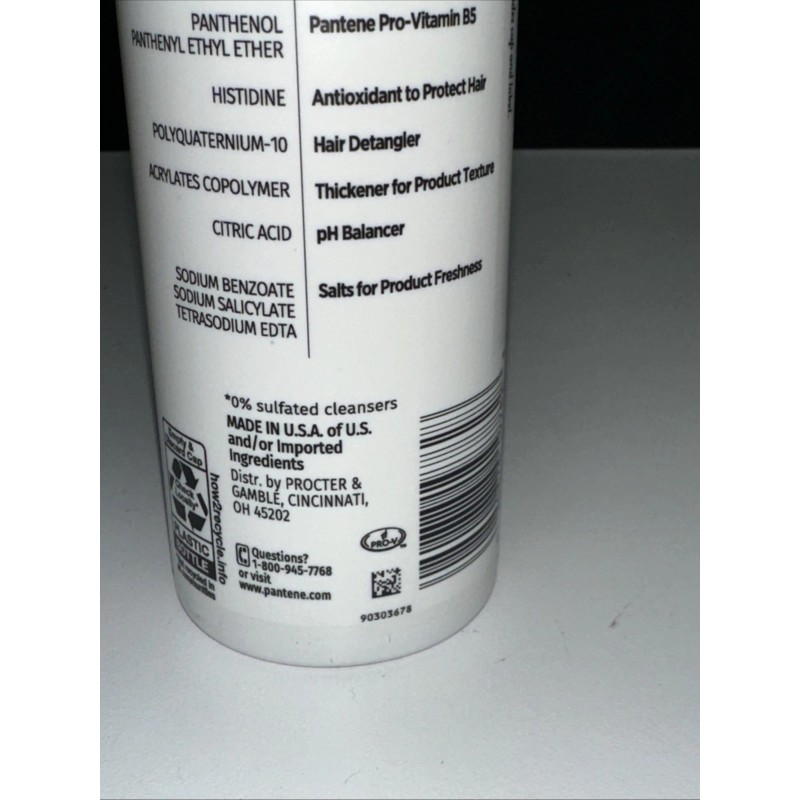 Pantene LOT OF 4- Pantene Unbreakable Lengths Sulfate Free SHAMPOO