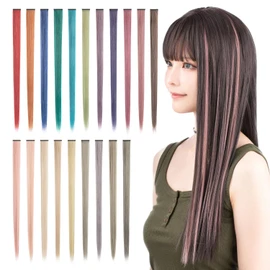 Classe Dull Color, One Touch Mesh Extension, Set of 4, Mixed Colors, Matte, Natural, Straight, Green A