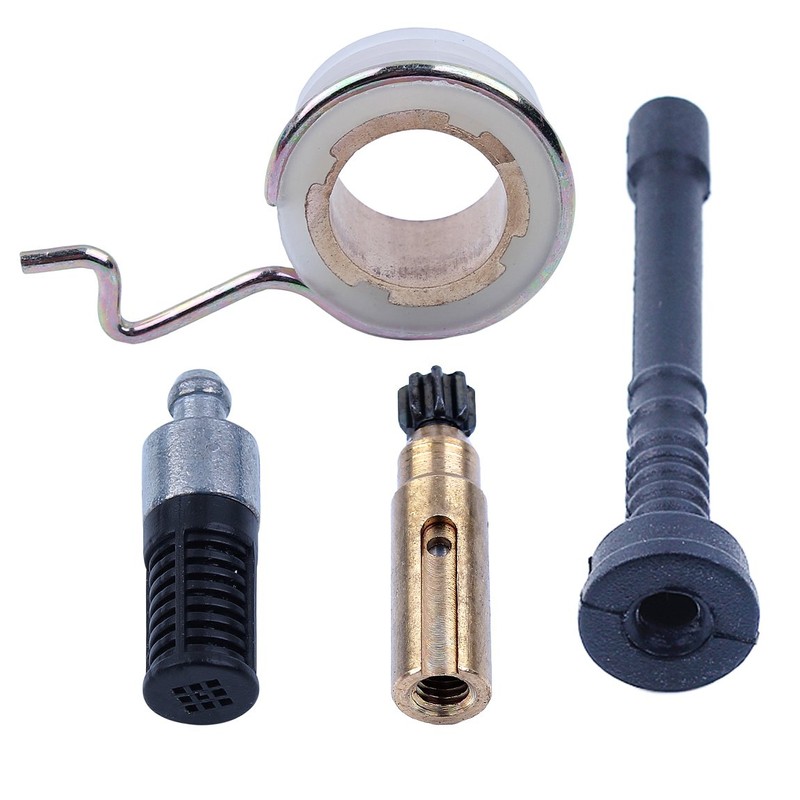 Oil Pump Worm Gear Oil Filter Hose Line For Stihl