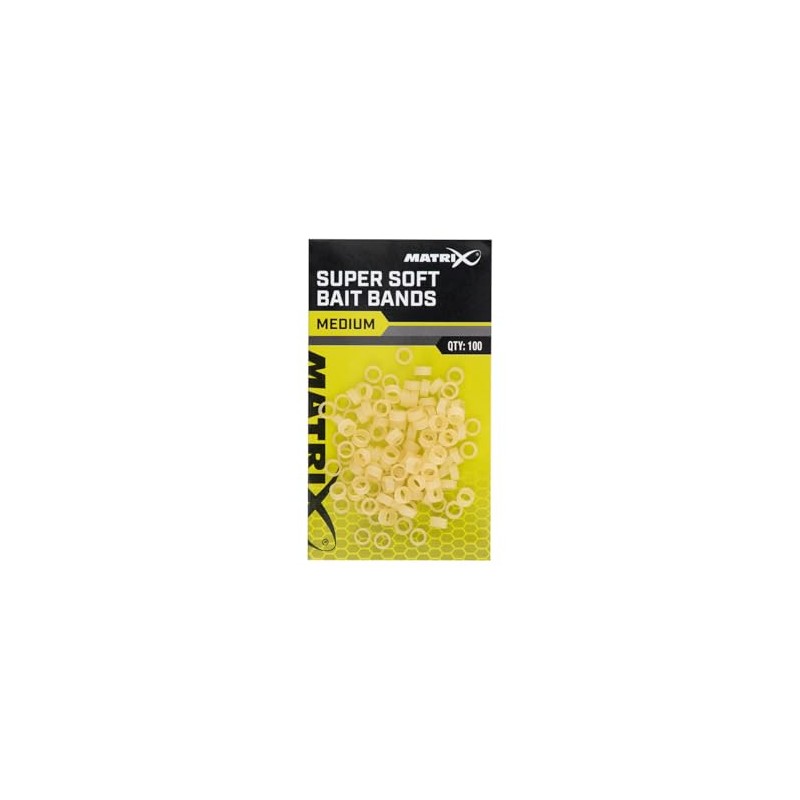 Matrix Super Soft Bait Bands Large Pack of 100