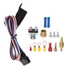 12V Electric Radiator Fan Thermostat Control Relay Wire Kit Complete