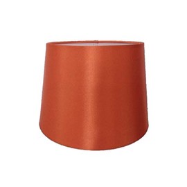 8" Faux Silk Orange Lampshades