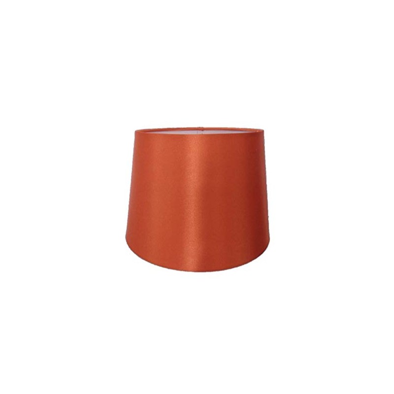 8" Faux Silk Orange Lampshades