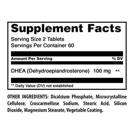 Amazing Formulas DHEA 100 Mg per Serving | 120 Tablets Supplement | (Dehydroepiandrosterone) | Non-GMO | Gluten-Free | Made in USA