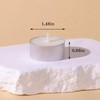 DEVI Soy Tea Lights Candles 50 Pack, Unscented White Tealight