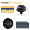 Allstare 72731 700834 Cooktop Knobs Replacement Parts for Dacor Stove