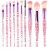 Wanmu 10-Piece Glitter Crystal Make-Up Brush Set, Crystal Sparkles Powder