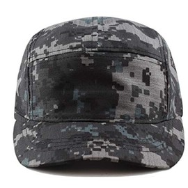 The Hat Depot Exclusive Made in USA Cotton 5 Panel Unstructured Outdoor Cap (Camo3)