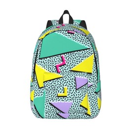 GVGOAGL Cool 80s 90s School Backpack for Girls Boys Women Lightweight Canvas Bookbag Casual Laptop Daypack for Travel Outdoor, Retro 80s 90s 80's 90's Fashion, Large for 17Inch, Daypack Backpacks