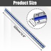 Kyuionty Engineer Scale Ruler 12 Inch, Aluminum Laser-Etched Triangular Drafting