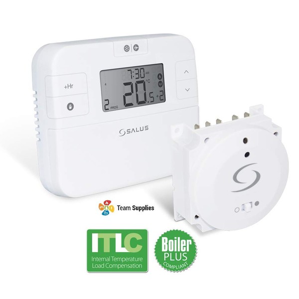Teams Salus RT510BC+ Baxi Boiler Plus Compliant Digital Wireless Room Thermostat Stat Programmable, White, One Size