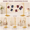 Gold Purse Holder Stand, 2Pcs Adjustable Height table banner stand