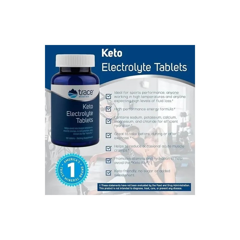 Trace Minerals Keto Electrolyte 90 Tabletas Sfn
