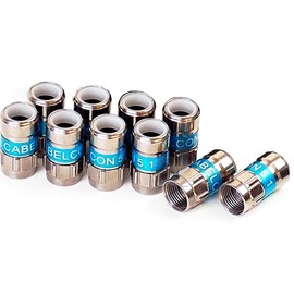 Cabelcon F-56 5.1 Self-Install Connector F-Connector Pack of 10