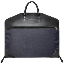 ZARLOO 40" Premium Carry-On Travel Garment Bag with Pocket for Business – Foldable, Lightweight Suit Carrier for Men Women – Water-Resistant & Wrinkle-Free Cover for Suits, Dresses & Coats (Navy Blue)