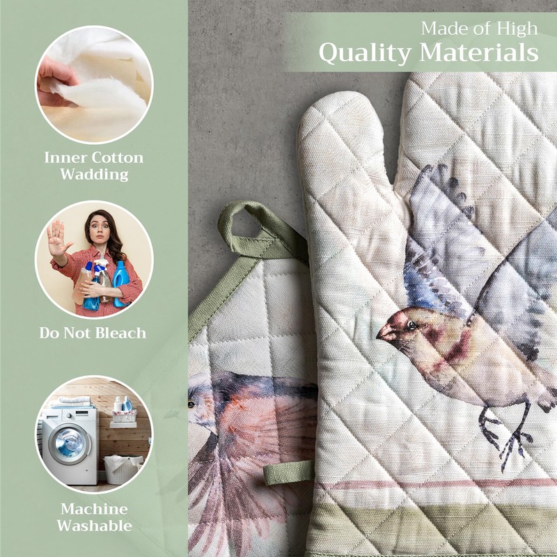 Maison d' Hermine Spring/Summer Set with Oven Gloves and Pot