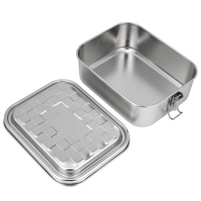 Single Layer Lunch Box Food Bento Container Stainless Steel 304