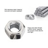 Leliafleury 50Pcs Hexagon Nuts M6 Stainless Steel Hex Nuts for