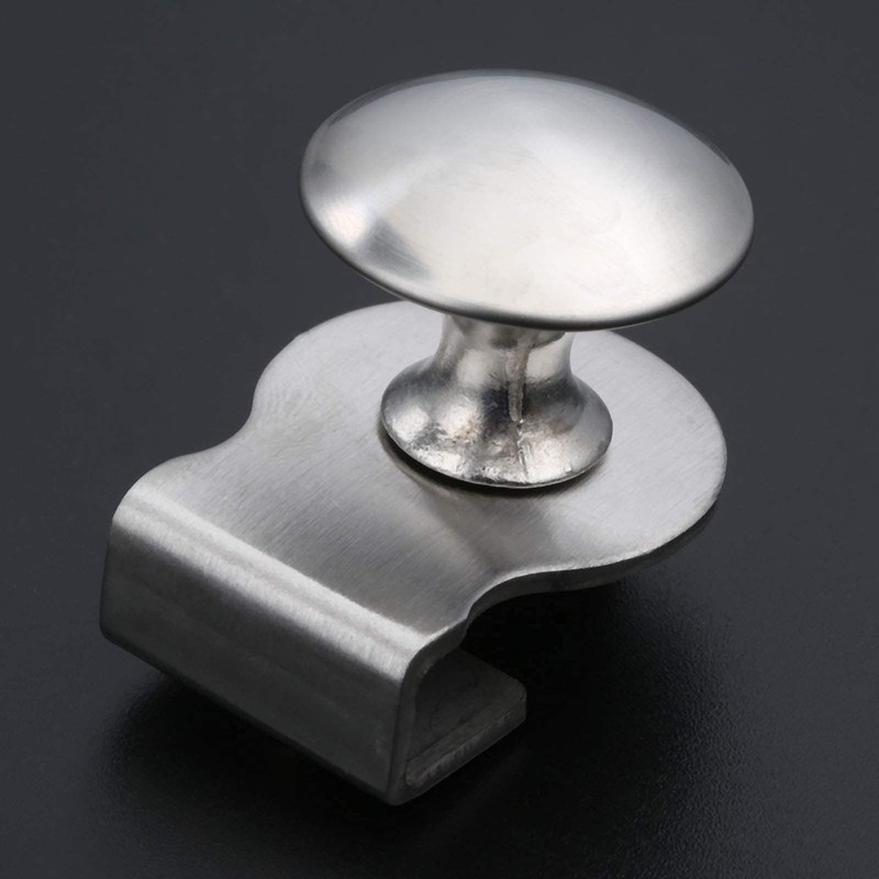 Hicello 4PCS Glass Door Pull Handle/Clamp/Clips for 5-8mm Showcase Furniture