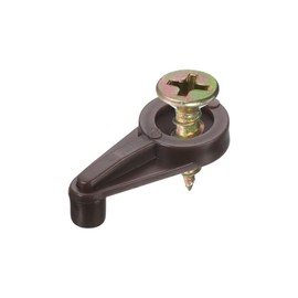 sourcing map Glass Retainer Clips Kit, 1inch Cabinet Glass Door Clips Holder with Screws for 4mm Cabinet Door, Window, Mirrors, 20Set (Red Brown)