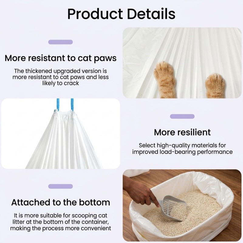 QLK 45 PCS Car Litter Tray Limers, 45X50CM Large Extra