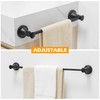 BESy Adjustable 16 to 26 Inch Bath Towel Bar Rack