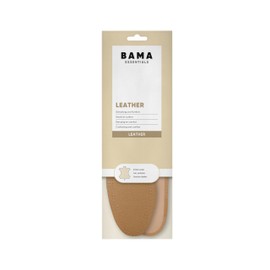 Bama Leather Insoles - Leather Shoe Insoles, Shock Absorbing Soles for Optimal Comfort, Shoe Insoles for Adults, 1 Pair - 38/39 EUR