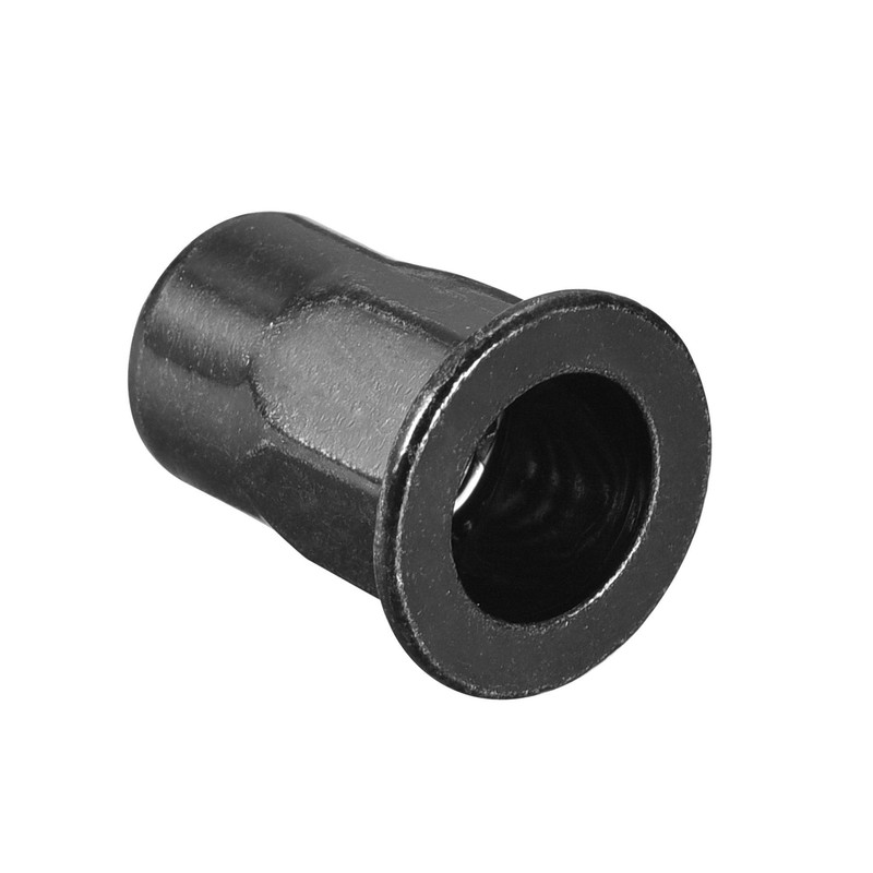 sourcing map M6 Rivet Nuts, Thread Half Hexagonal Carbon Steel