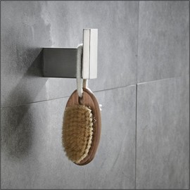 SOFTINOX Bathroom Hardware Accessories Set - 4 Pieces, 304 Brushed Stainless Steel - Clean Aesthetic Towel Racks for Bathroom Wall Mounted - Brushed