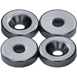 Apex Magnets 4 Neodymium Magnets 5/8 x 1/8 inch Countersink Ring