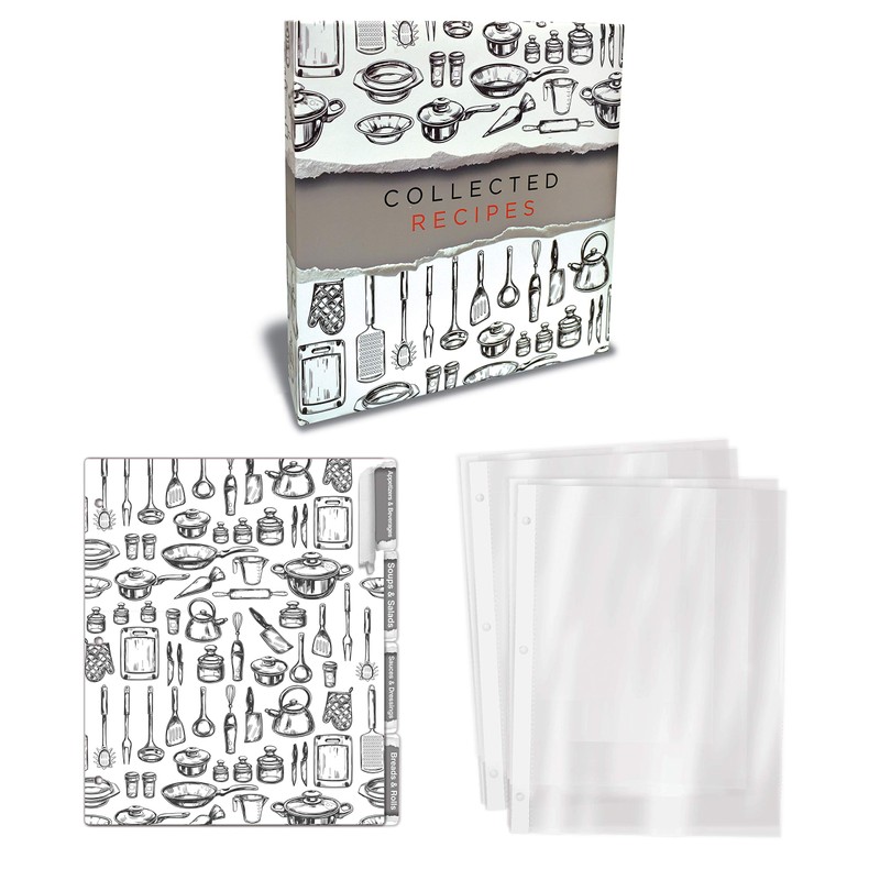 Better Kitchen Products Recipe Binder, Full Page 3 Ring Standard
