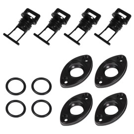 Drain Plug with O-Ring and Base for Sea-Doo for Yamaha for Polaris Gas Tank Replace 292000187 ‎292-000-187 F1S-U2280-00-00 F1S-U2280-02-00 1060125 (4 Packs)