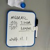 MGERASL Magnetic Whiteboard, Erasable Notepad, Portable Drawing Board, Teaching Whiteboard,