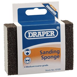 Draper 10109 Medium - Coarse Grit Flexible Sanding Sponge , Blue