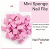 50pcs Mini Nail Buffer Blocks - 100/180 Grit Dual-Sided Sponge