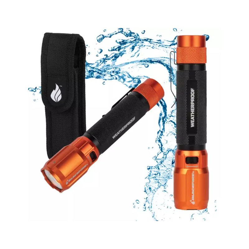 Blackfire Klein Recharge 2-Color LED Weatherproof Flashlight BBM6413 1000 Lumen