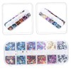 FOMIYES DIY Manicure Ultra Fine Glitter Powder Sequins Nail Art