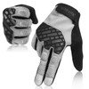 KUTOOK Airsoft Gloves Bike Gloves Men Touchscreen for Shooting Grey