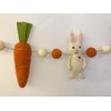 Awesome Bros Craft Handmade Wool Rabbit and Carrots Pom Pom