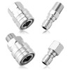 Axrivonte 2 Sets NPT 1/4 Inch Pressure Washer Coupler Quick
